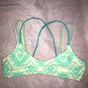 Aerie print bikini top